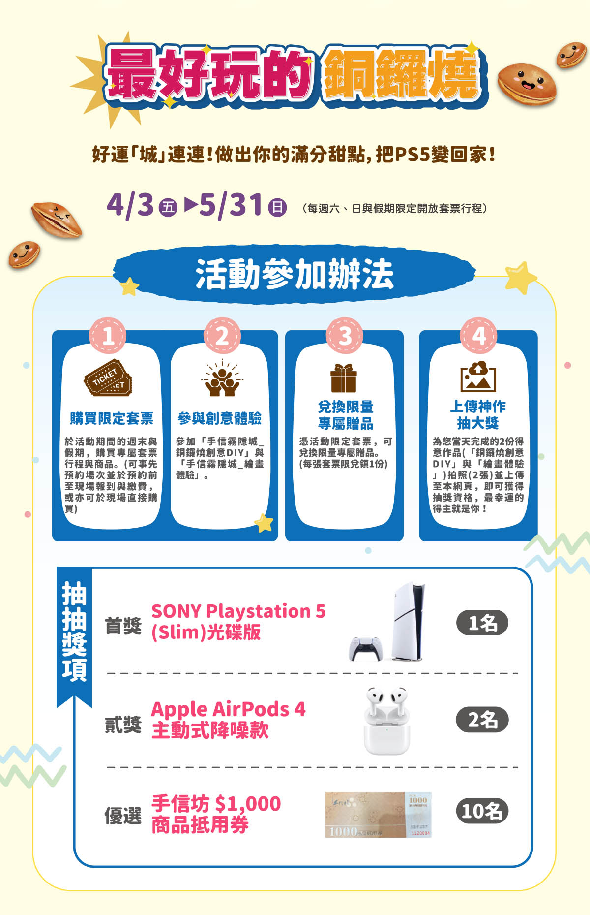 活動參加辦法與抽獎獎項